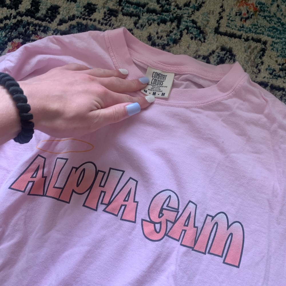 Alpha Gam Bratz Comfort Colors Long Sleeve T Shirt